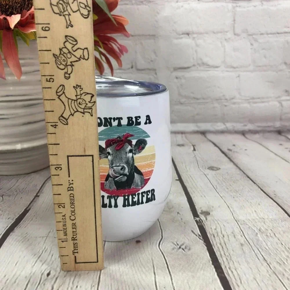 Boutique nwt Stemless insulated wine tumbler don't be a salty heifer